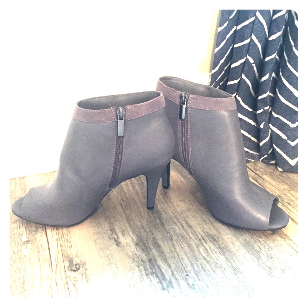 Cato peep toe booties